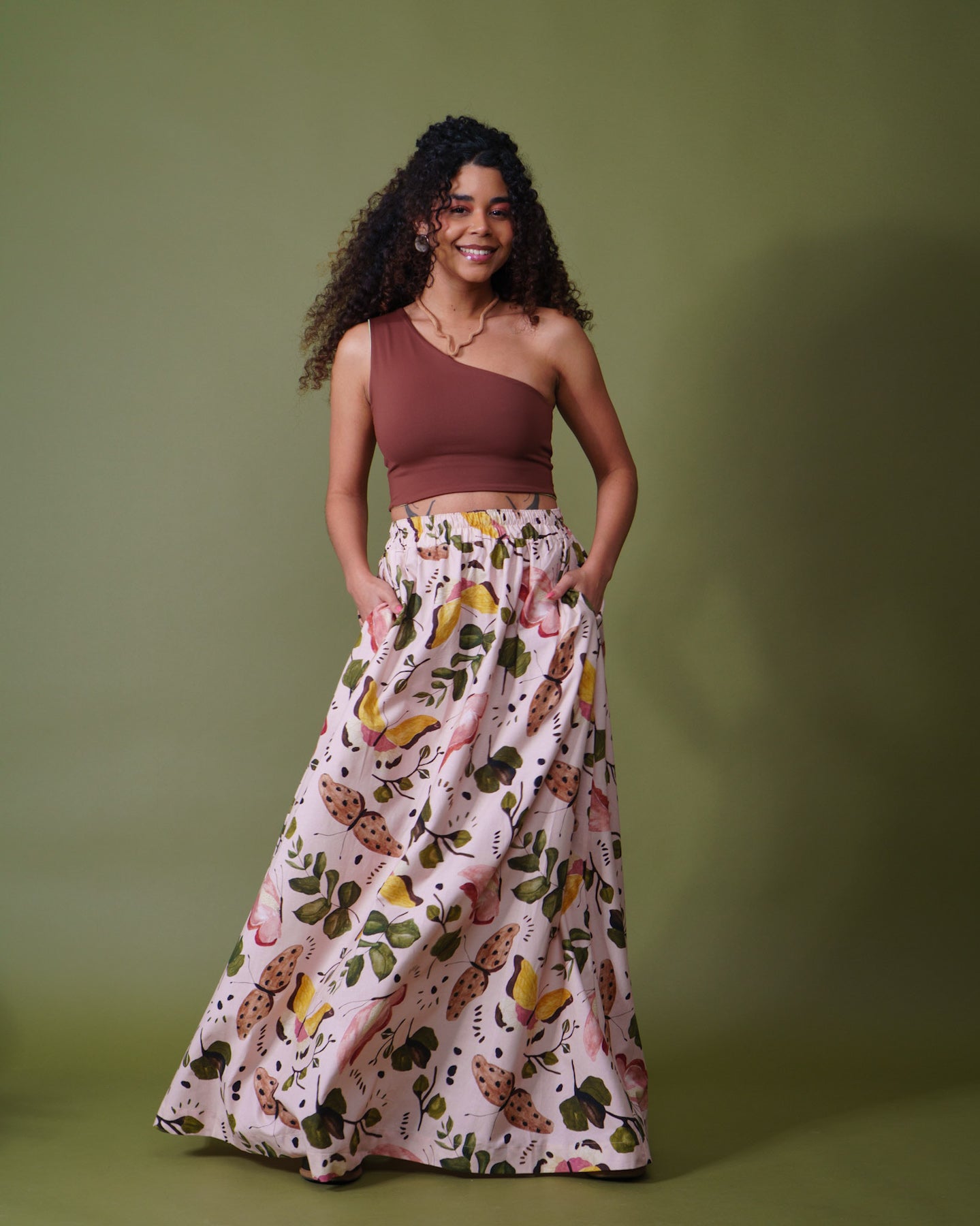 Saia Ampla Borboletas - XGG