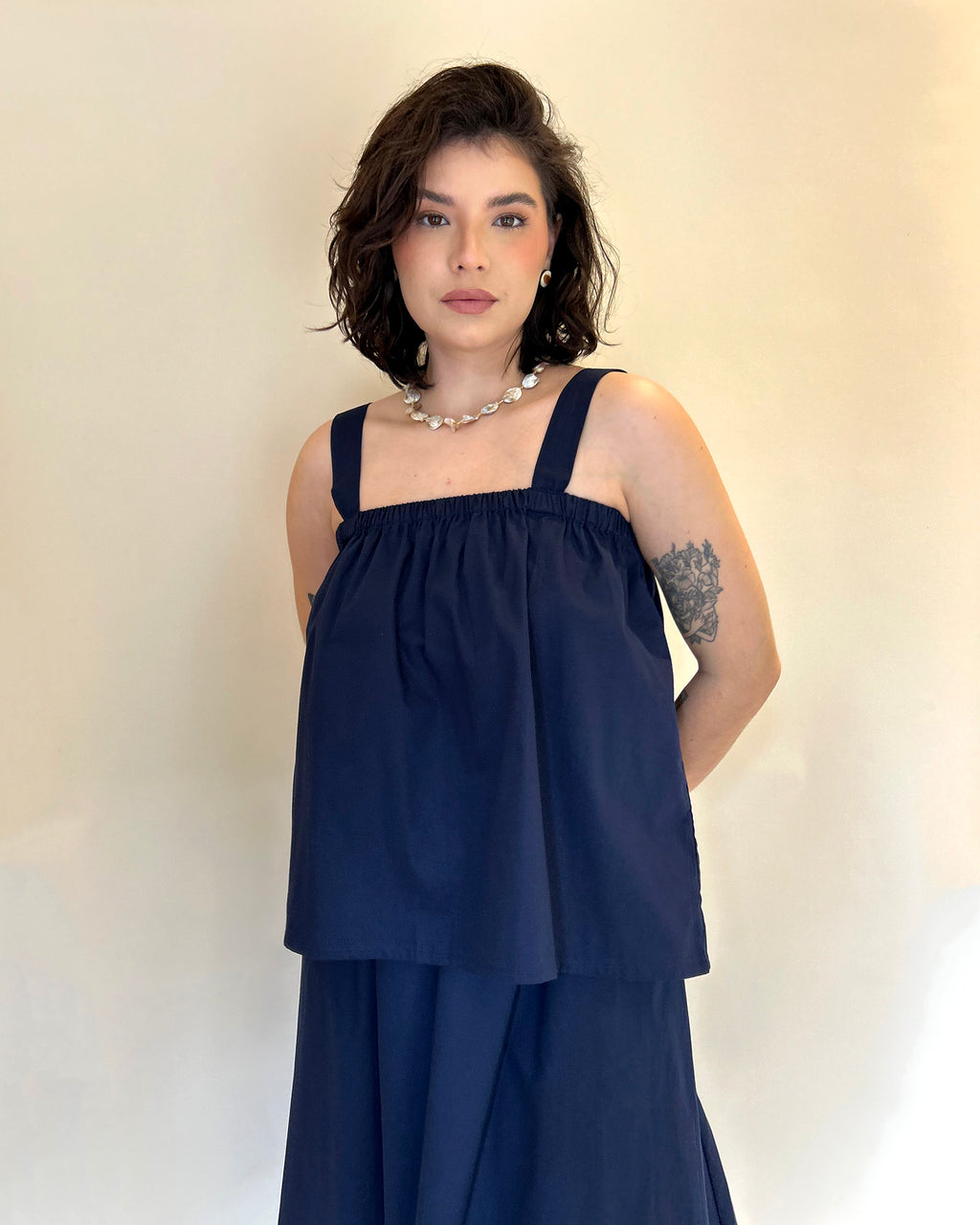 Blusa Brisa Azul Marinho