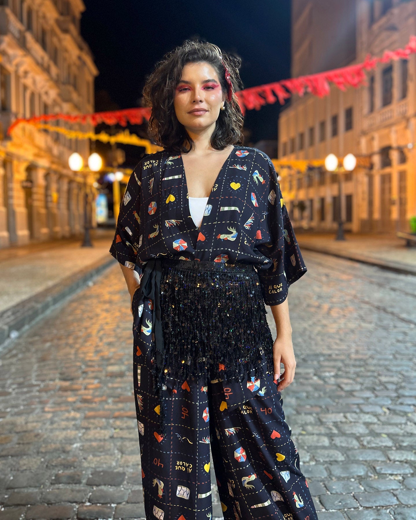 Kimono Só Aqui Preto