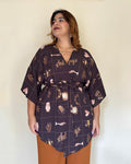Kimono Arte da Terra - Marrom