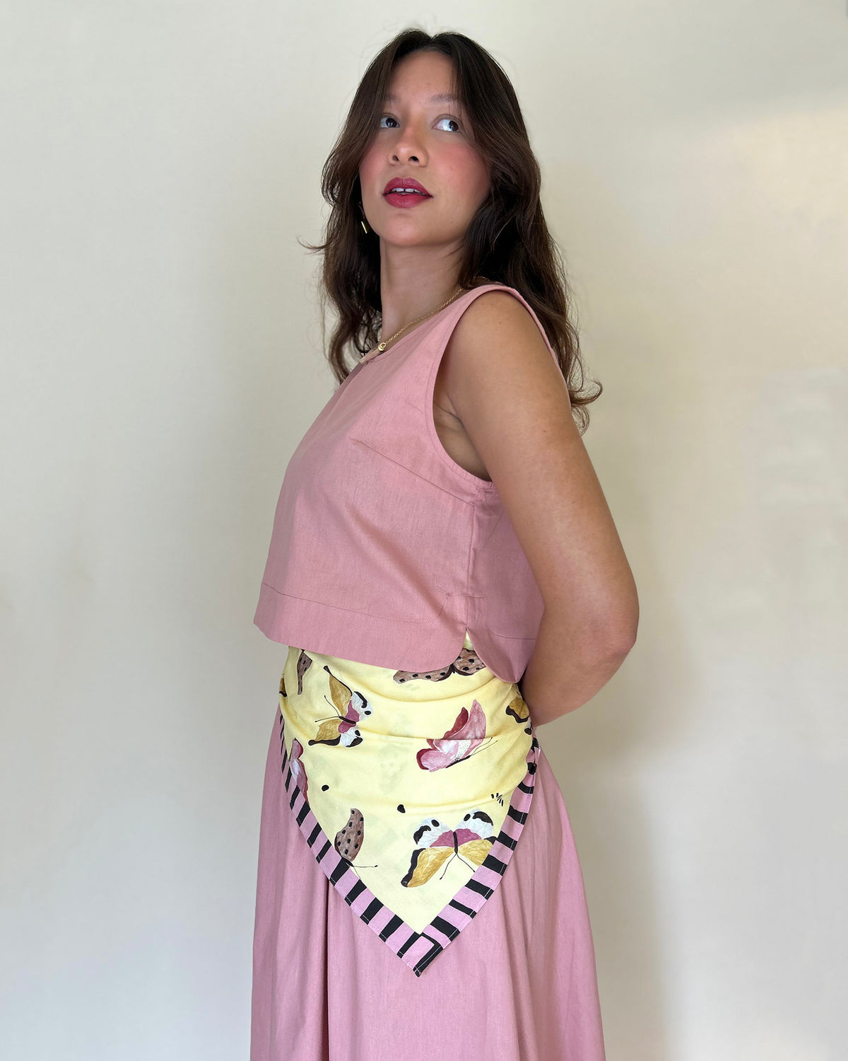 Regata Cropped Rosa Goiaba