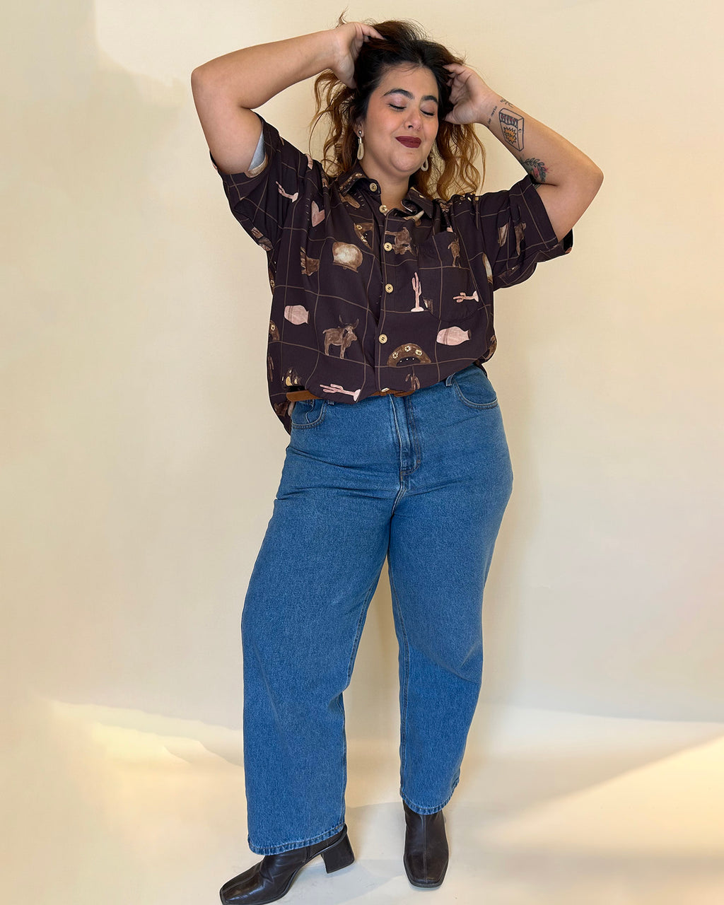 Camisa Arte da Terra Marrom