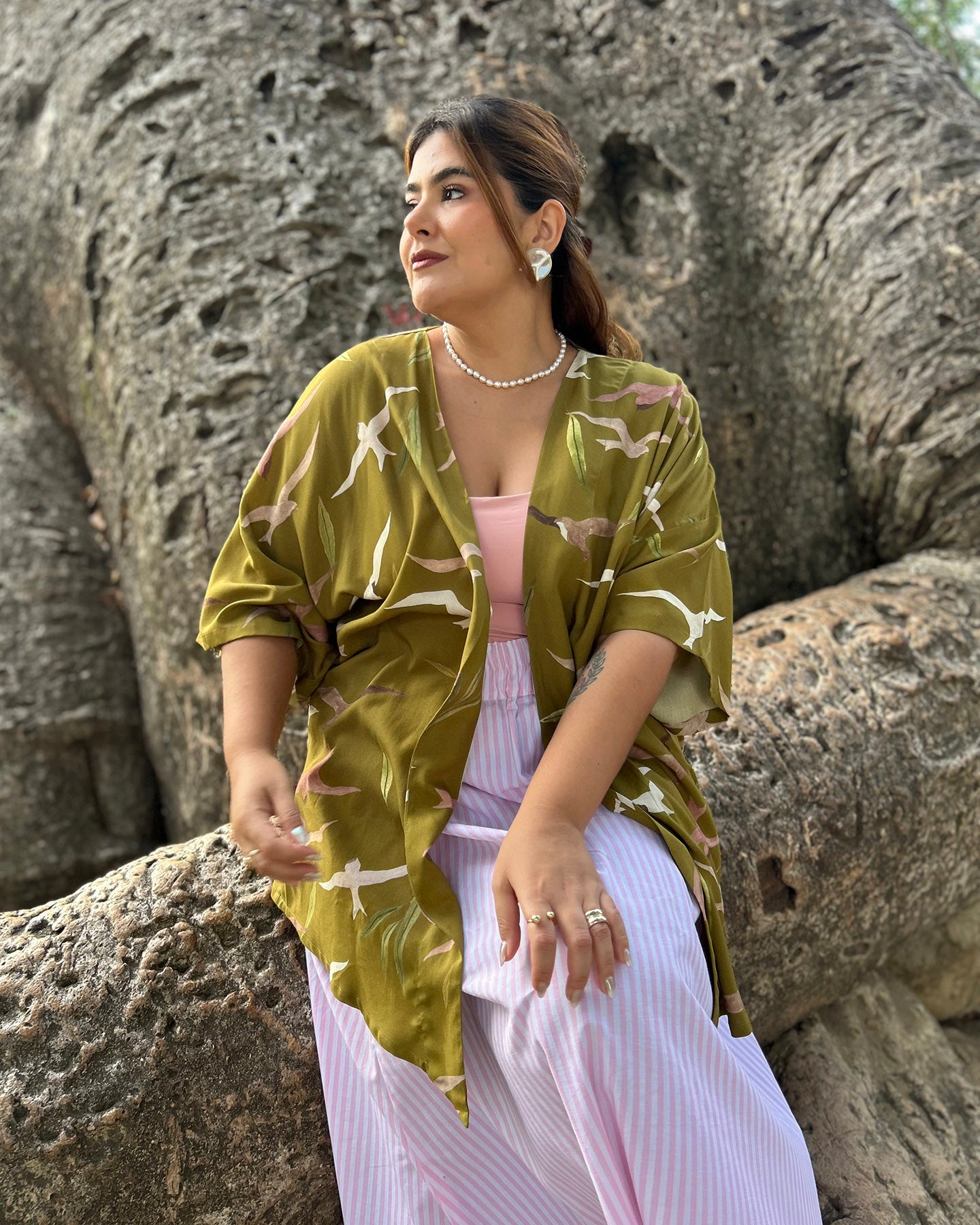 Kimono Revoada Oliva