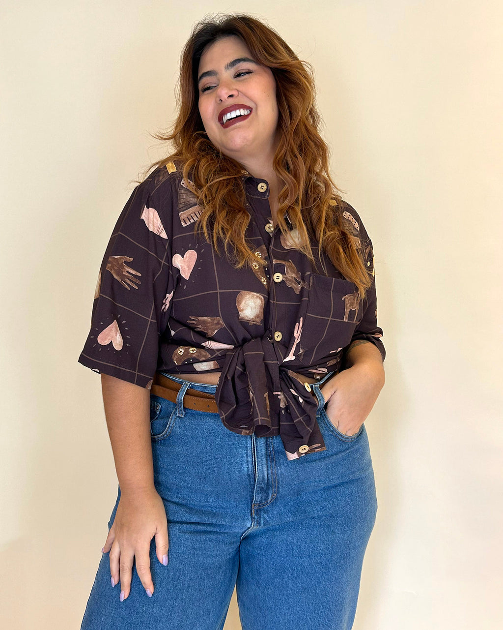 Camisa Arte da Terra Marrom