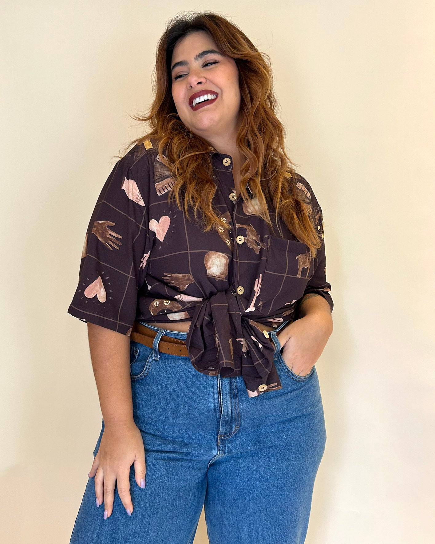 Camisa Arte da Terra Marrom