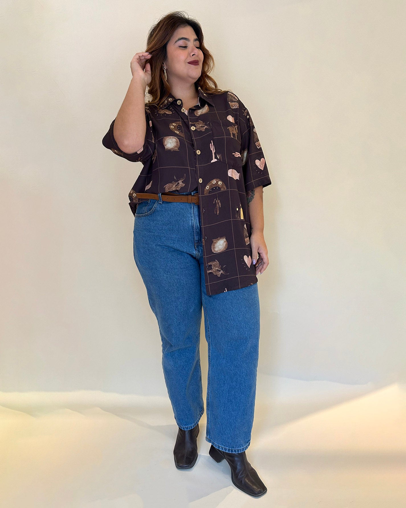 Camisa Arte da Terra Marrom