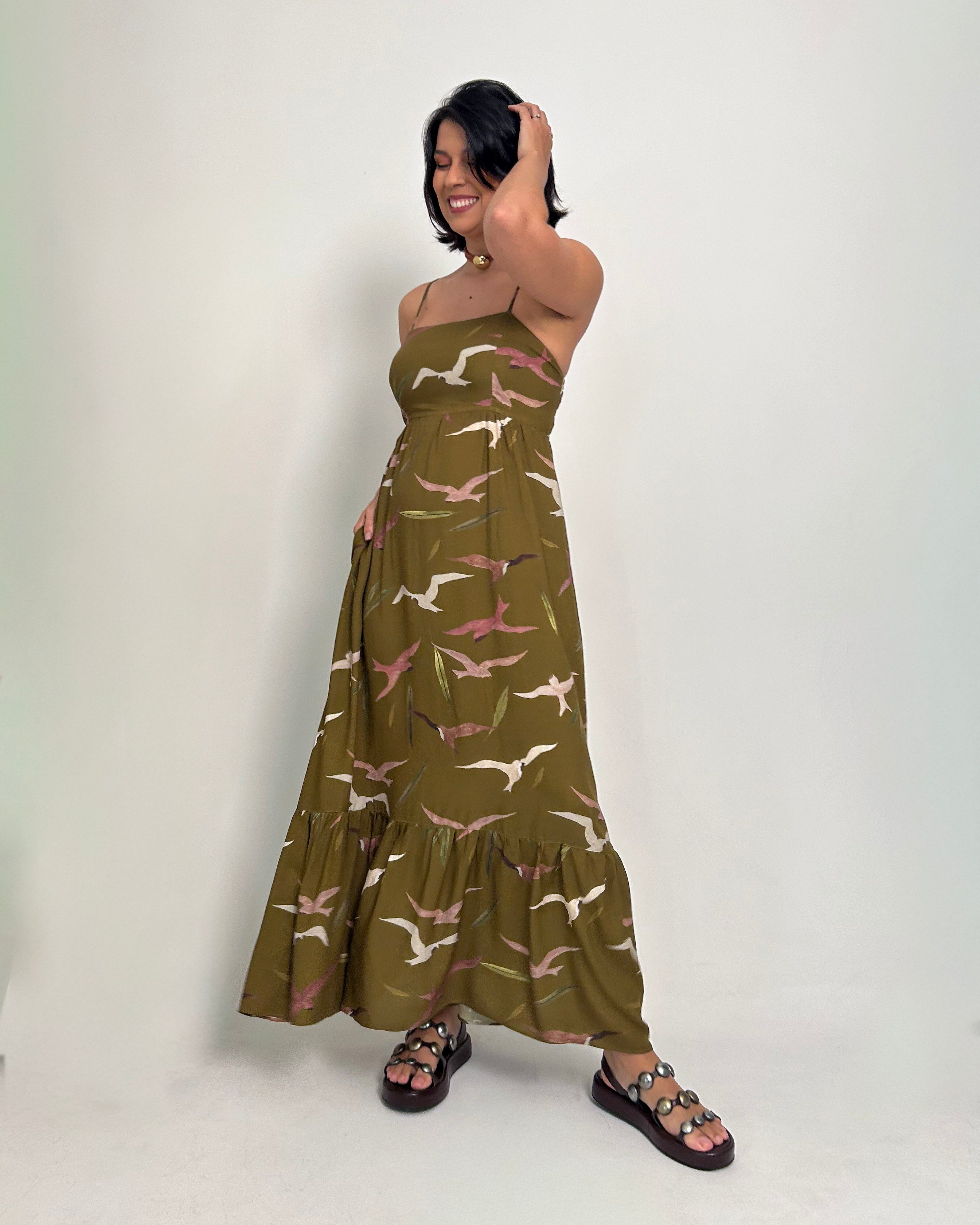 Vestido Verão Revoada Oliva