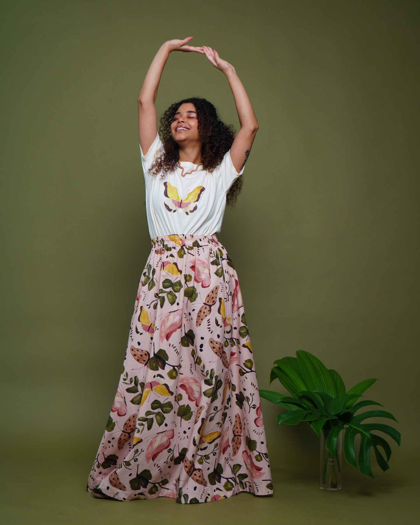 Saia Ampla Borboletas - XGG