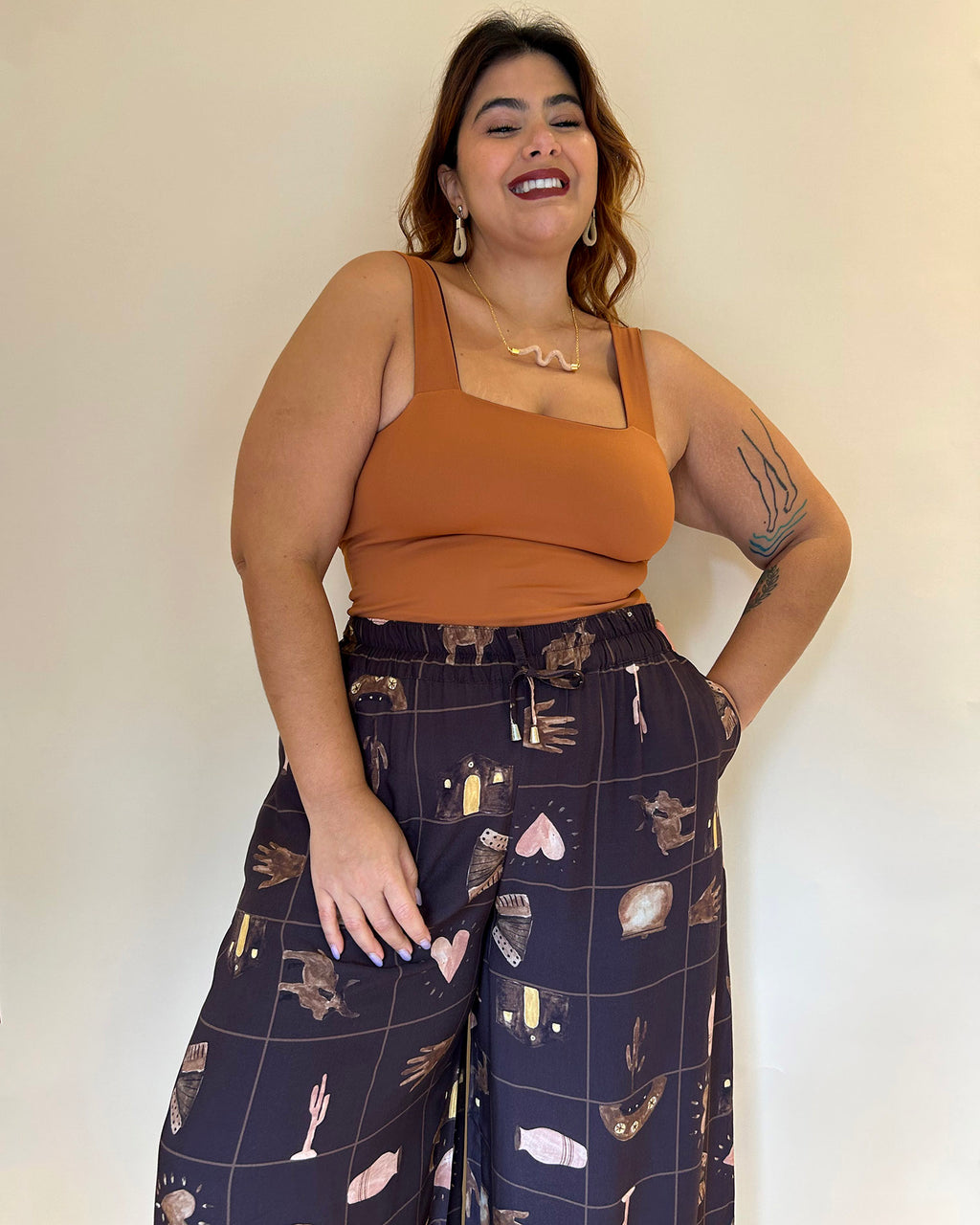 Pantalona Arte da Terra Marrom
