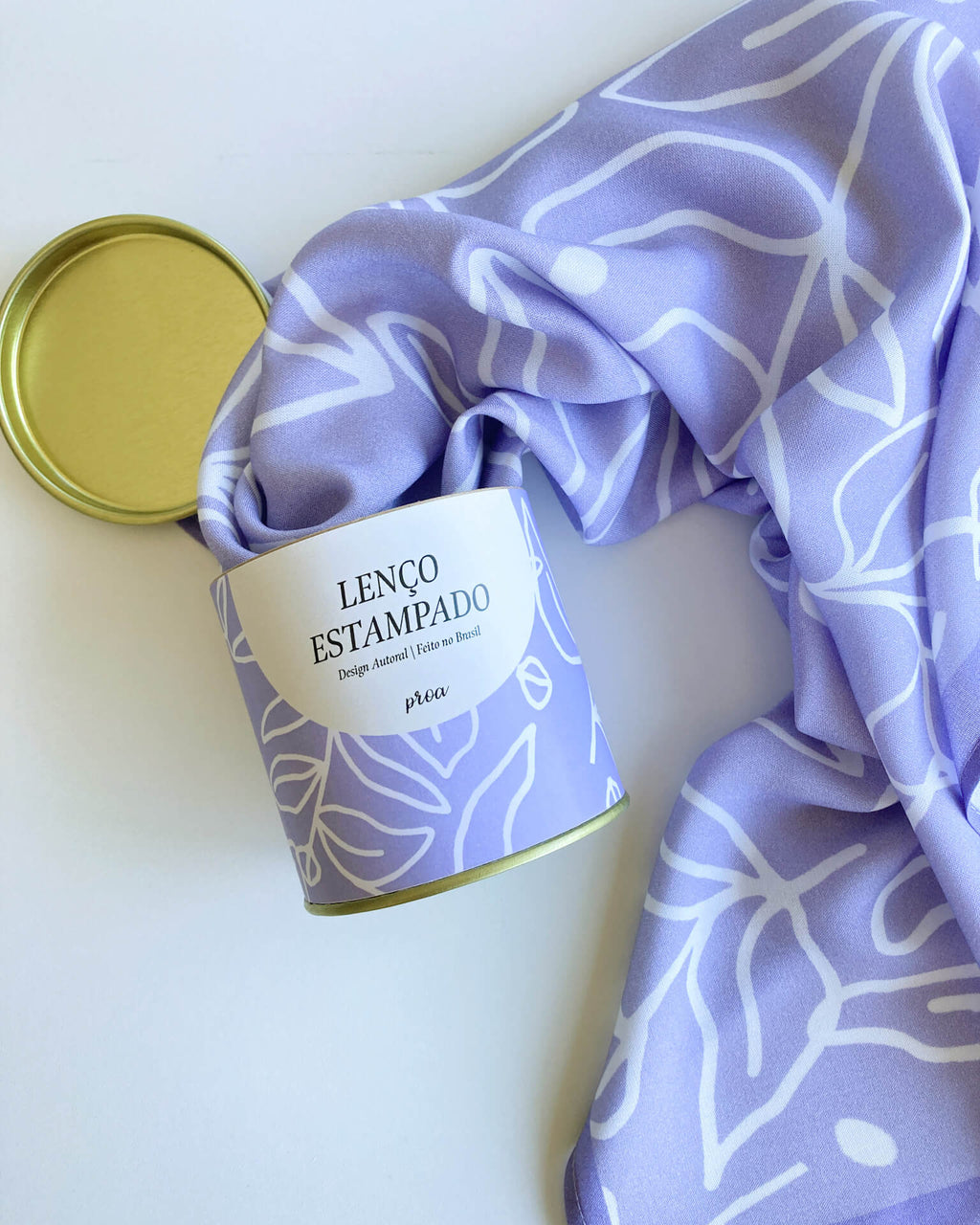 Lenço Eucalipto Lavanda