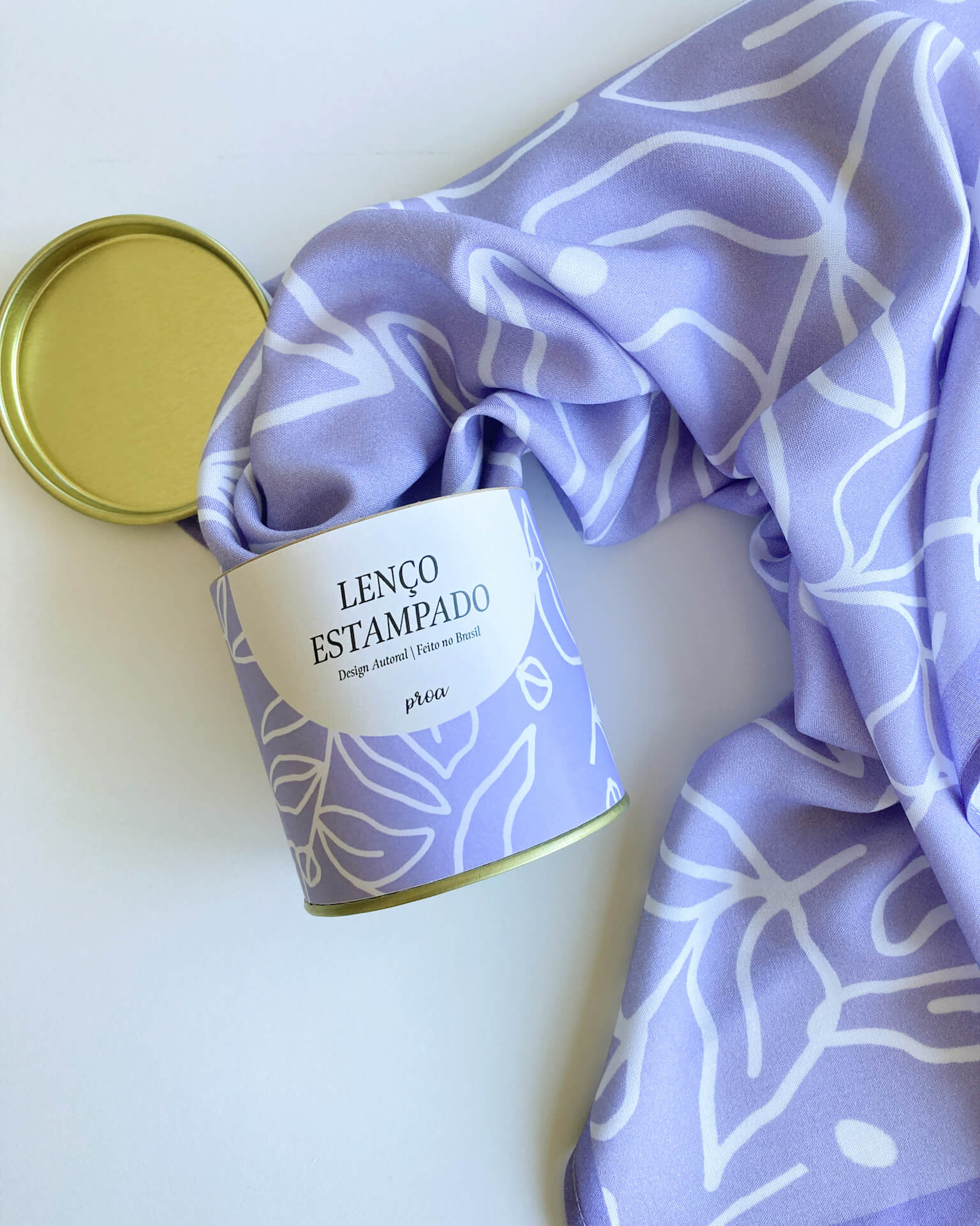 Lenço Eucalipto Lavanda