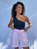 Short Listras Rosa