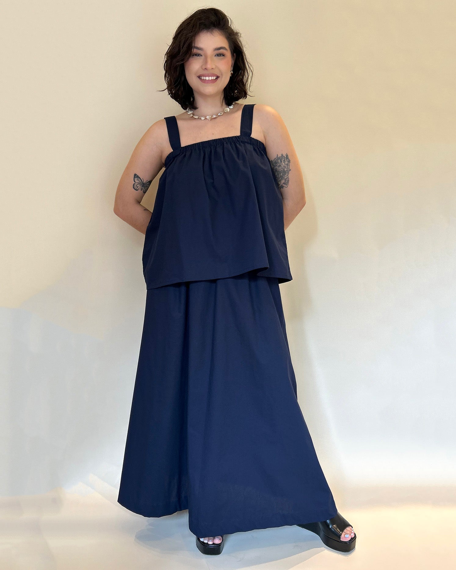 Blusa Brisa Azul Marinho