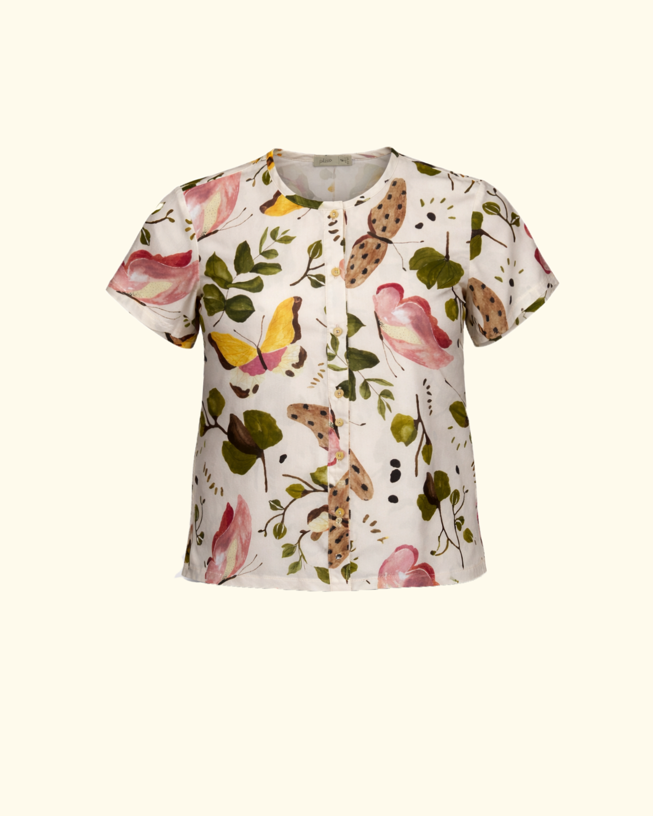Blusa de Botão Borboletas