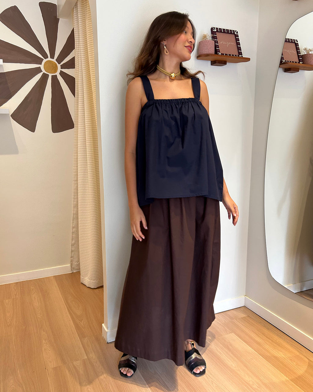 Blusa Brisa Azul Marinho
