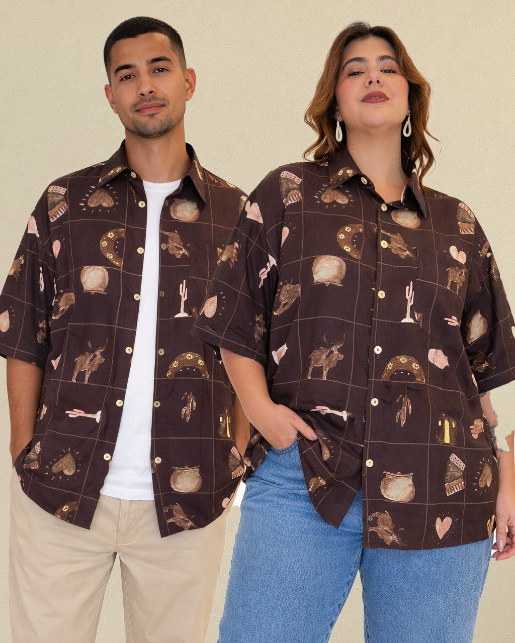 Camisa Arte da Terra Marrom