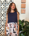 Regata Cropped Azul Marinho