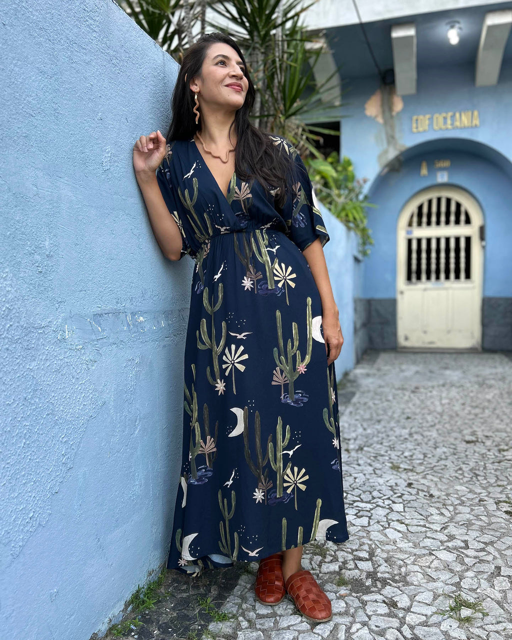 Vestido Fluido Luar do Sertão