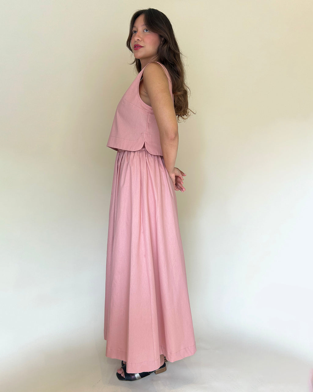 Saia Ampla Rosa Goiaba
