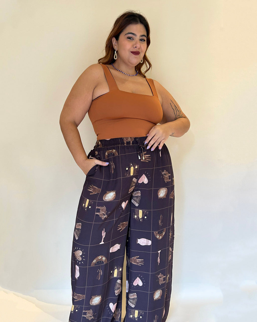 Pantalona Arte da Terra Marrom