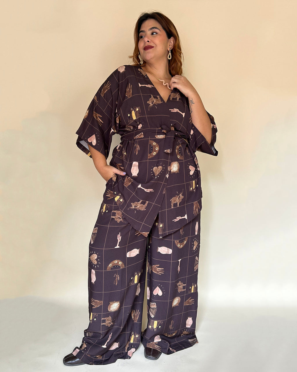 Pantalona Arte da Terra Marrom