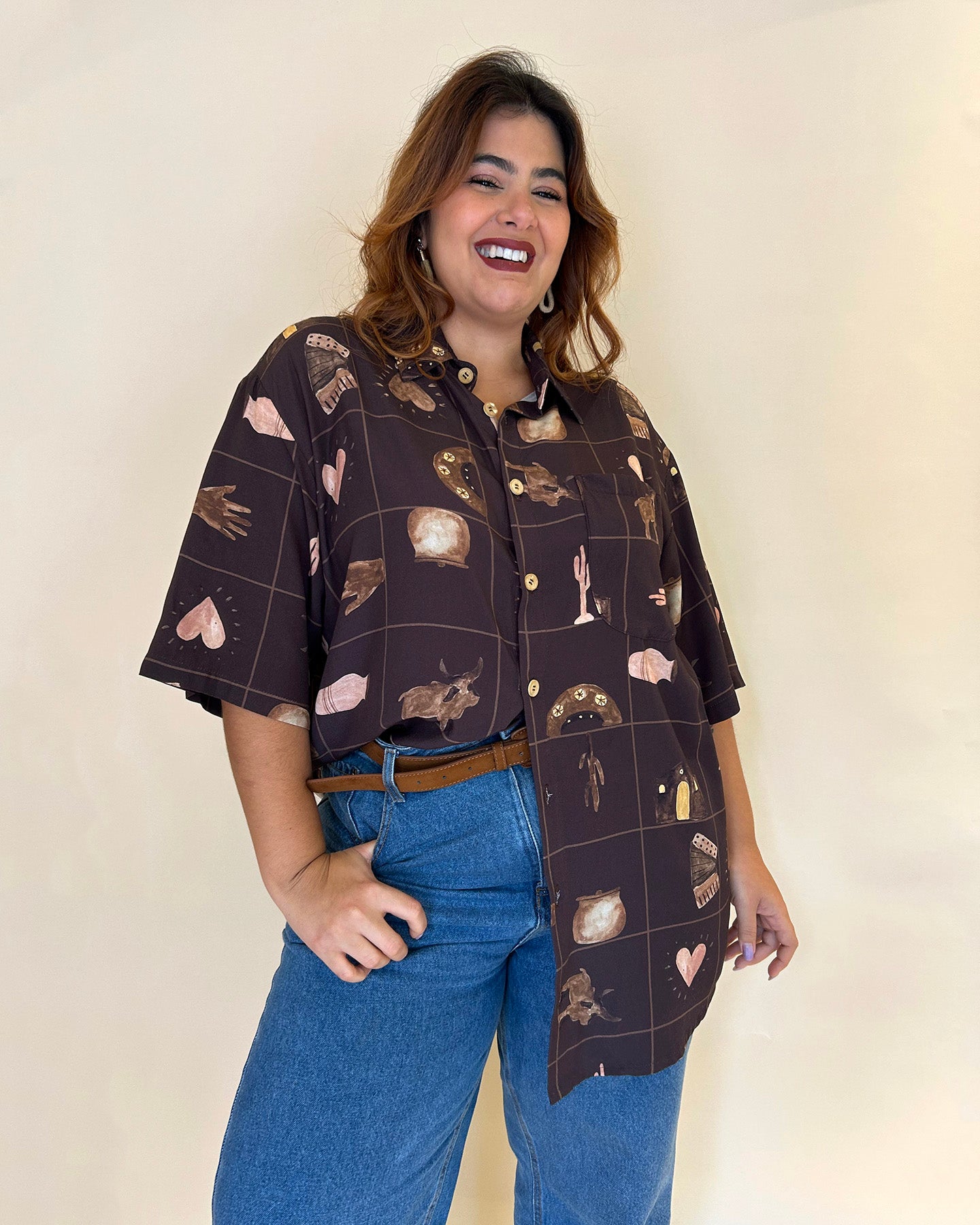 Camisa Arte da Terra Marrom