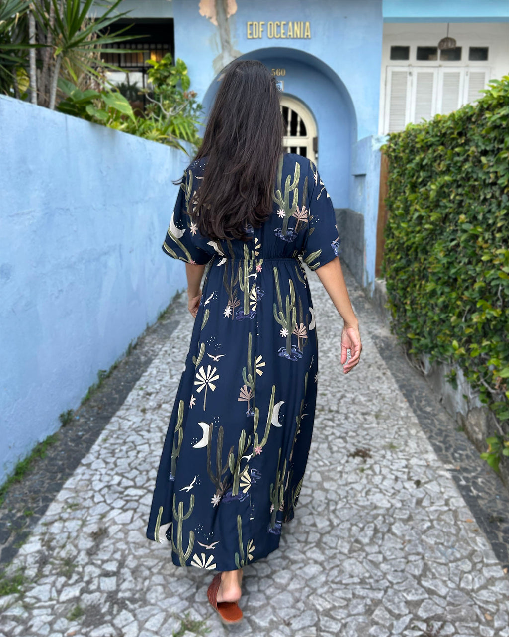 Vestido Fluido Luar do Sertão