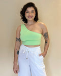 Top Ombro Só Menta + Cacau