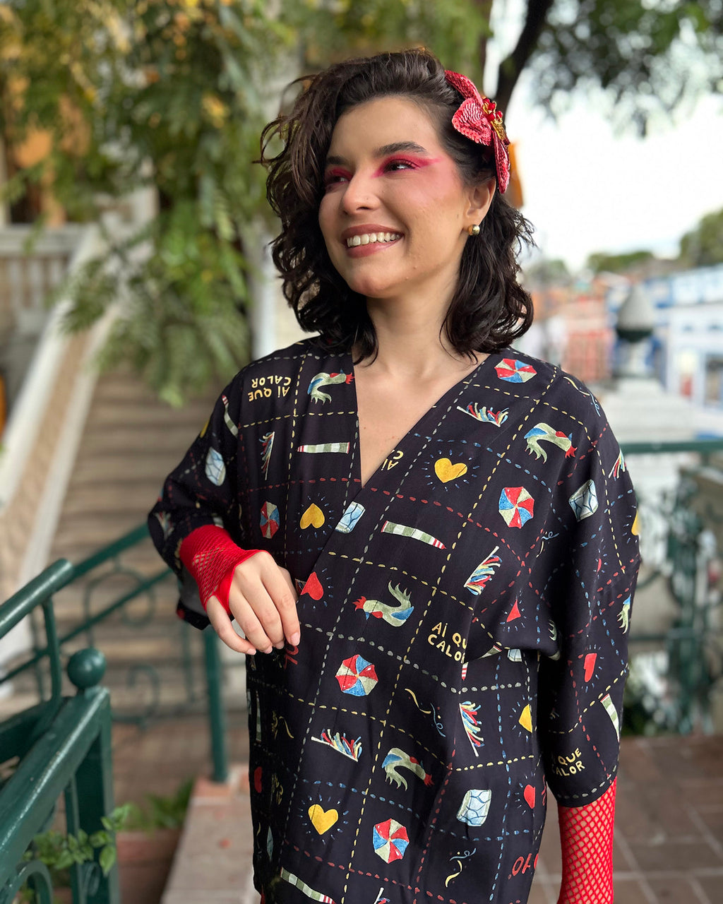 Kimono Só Aqui Preto