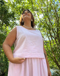 Regata Cropped Listras Rosa