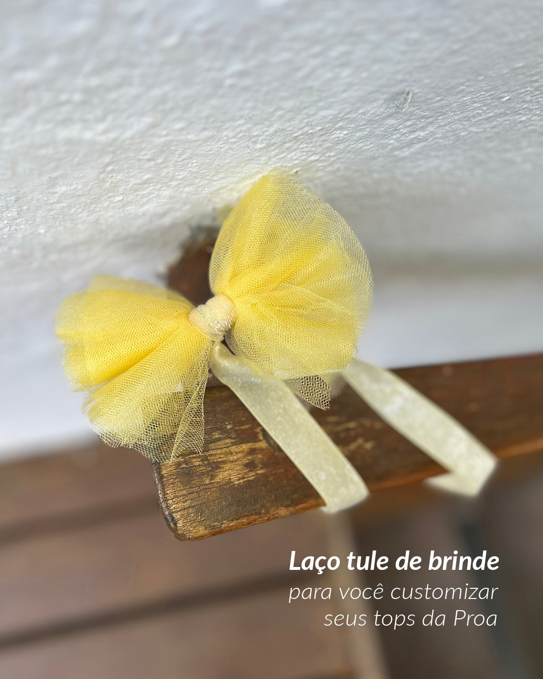 Top Ombro Só Amarelo + Azul