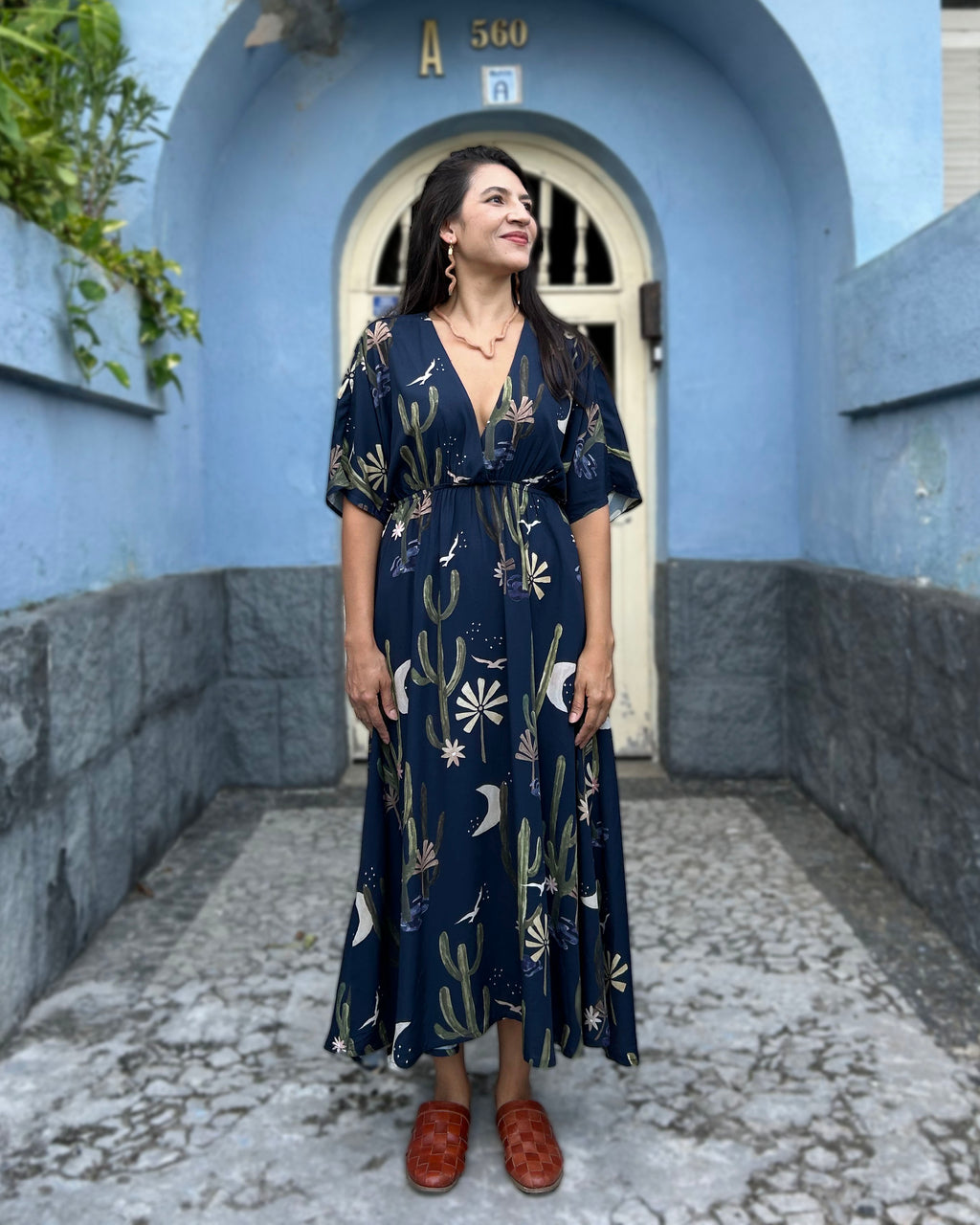 Vestido Fluido Luar do Sertão