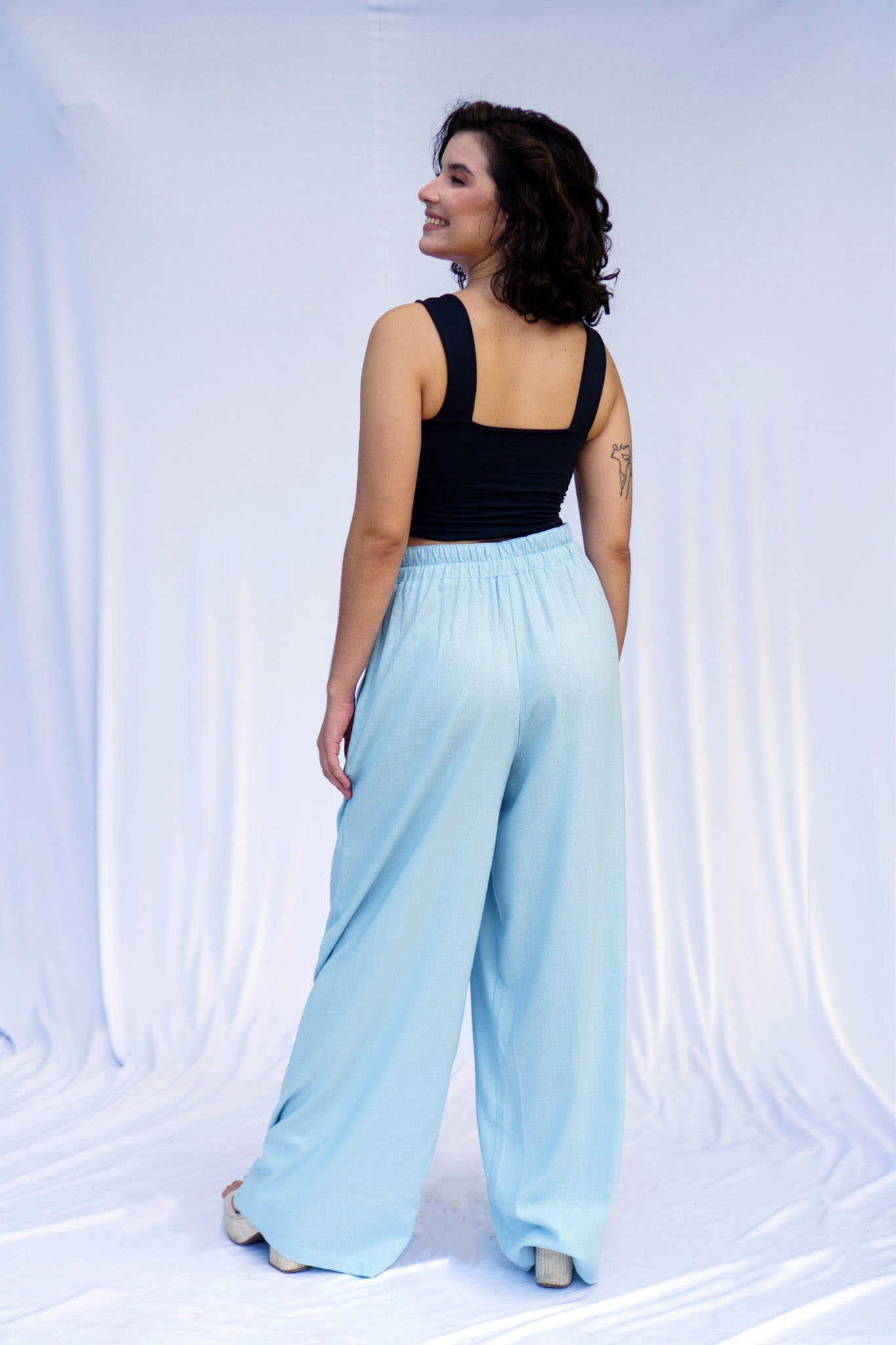 Pantalona Azul Celeste