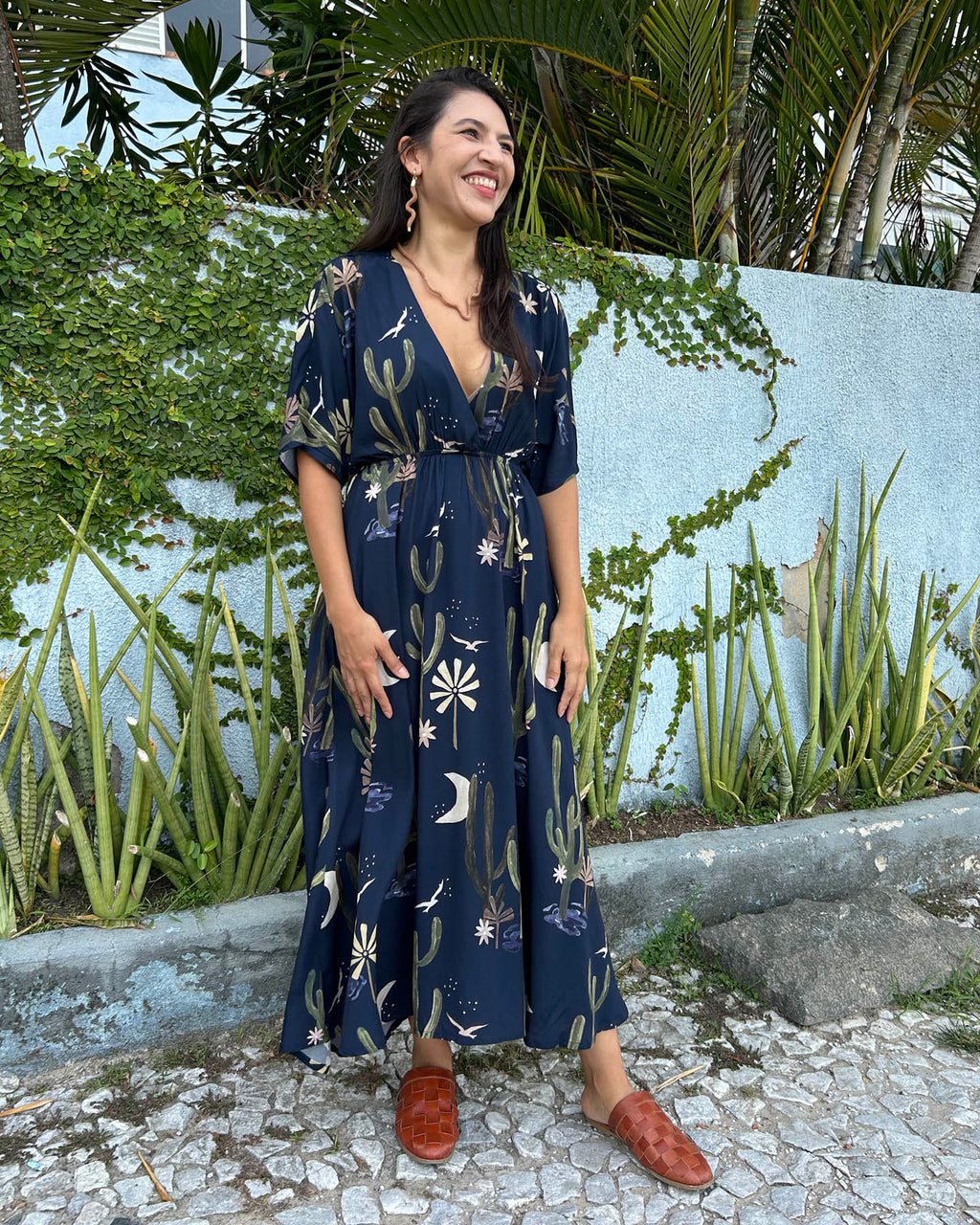 Vestido Fluido Luar do Sertão
